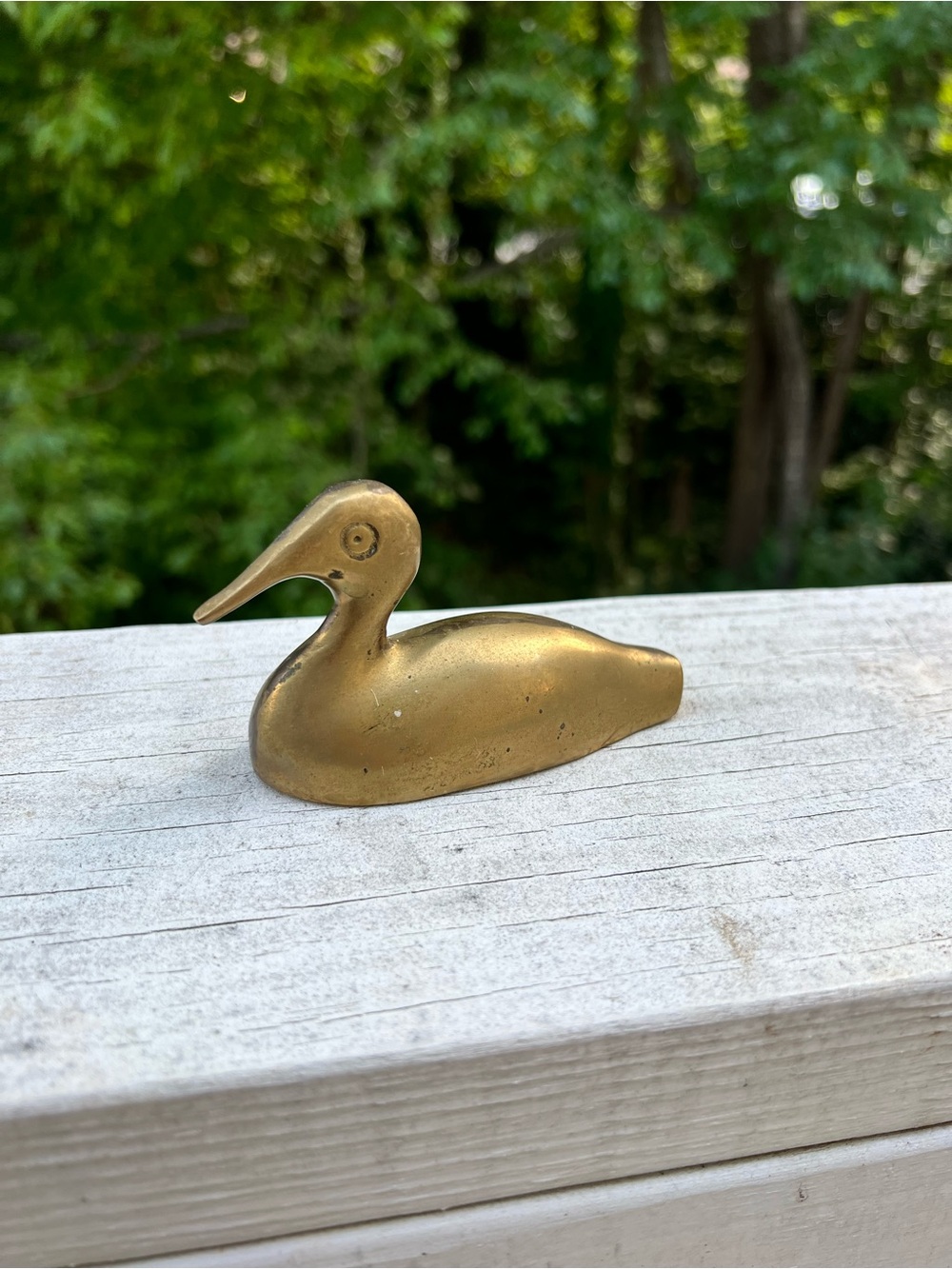 Brass Duck Figurine